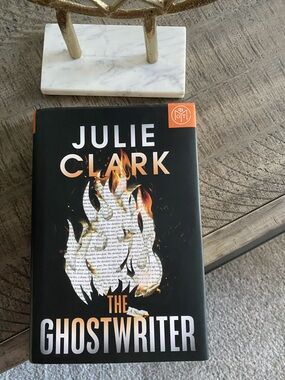 Julie Clark Hardcover Book - Black with Orange Accents
